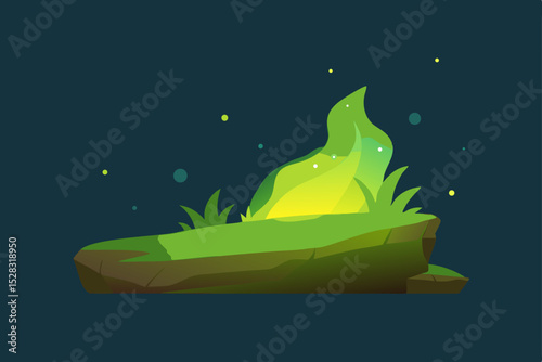vector illustration of an apple on a black background