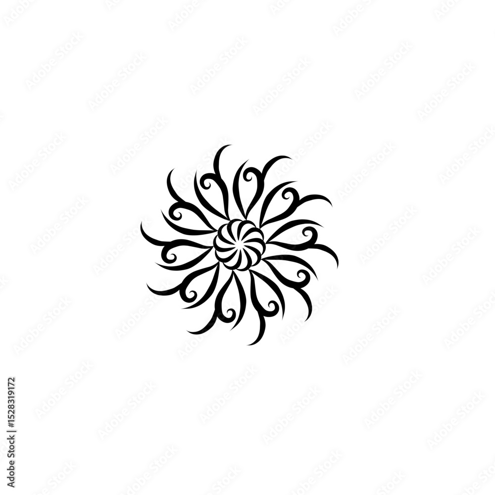 Abstract Minimalist Design: A Study in Simplistic Elegance and Pure Darkness