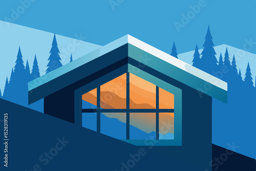 house in the mountains