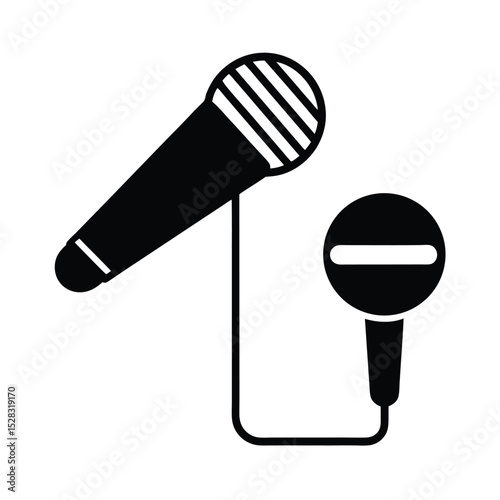 microphone icon vector illustration