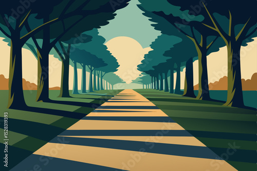 road in the park