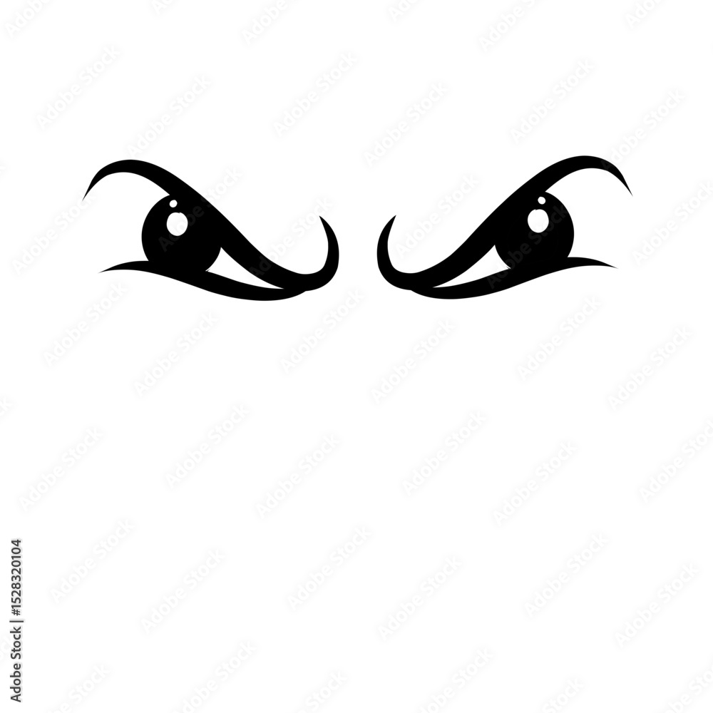 Obraz premium Minimalist composition featuring two stark white dots on a deep black backdrop