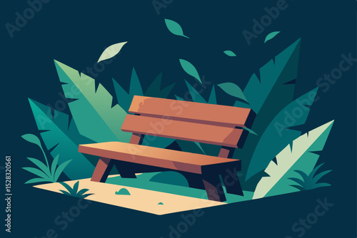 bench on the beach