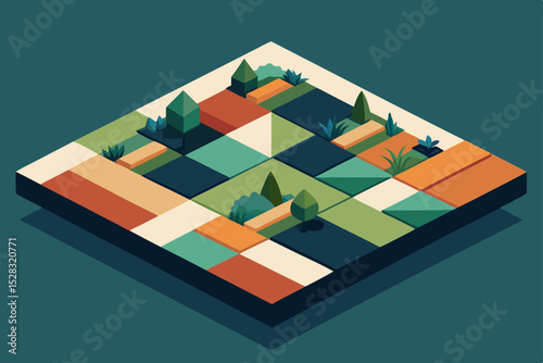 set of colorful geometric patterns