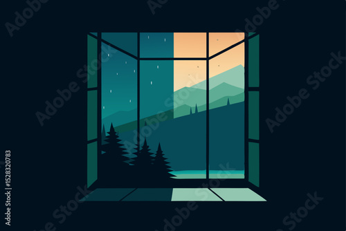 window in the night
