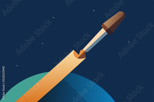 rocket in space