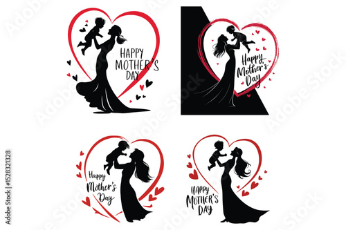 Happy Mother's Day: Four Elegant Silhouette Designs