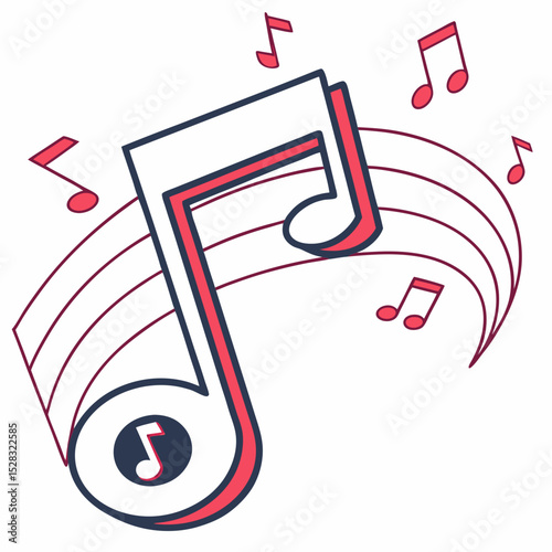 music note with music notes