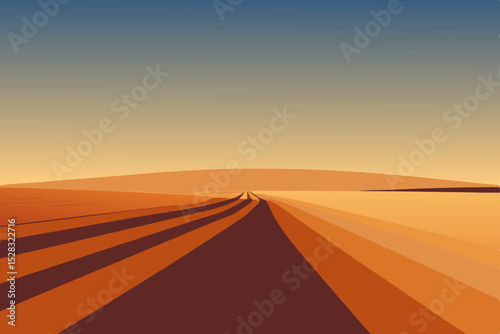 road in desert