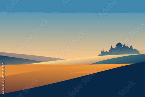 sunrise in the mountains