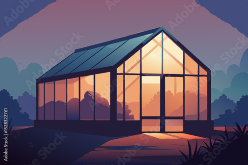sunset in the morning