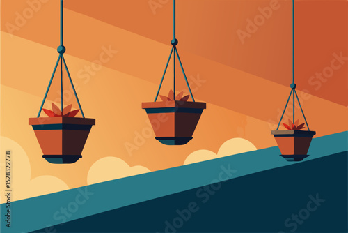 hanging-flower-baskets-swaying-in-a-breeze