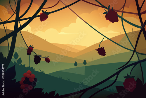 sunrise in the mountains