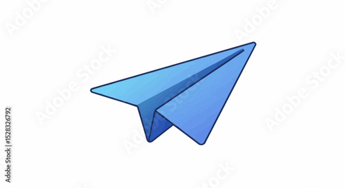 paper airplane isolated on white background