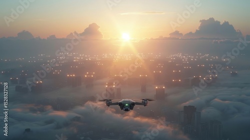 AI edge cloud network with solar drone monitoring