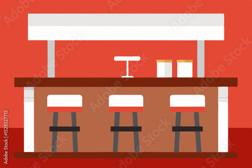 A Chic Al Fresco Bar Setup With A Sleek Polished Wood Counter And White Seating