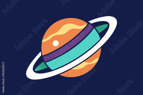 An Imaginary Planet With Rings That Are Made Of Countless Floating Books And Paper