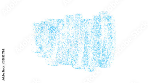 Light Blue Crayon Texture Scribble, Soft Pastel Hand Drawn Shading on White Background.