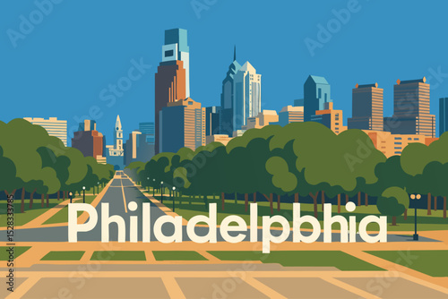 Philadelphia Museum of Art Steps Overlooking the City