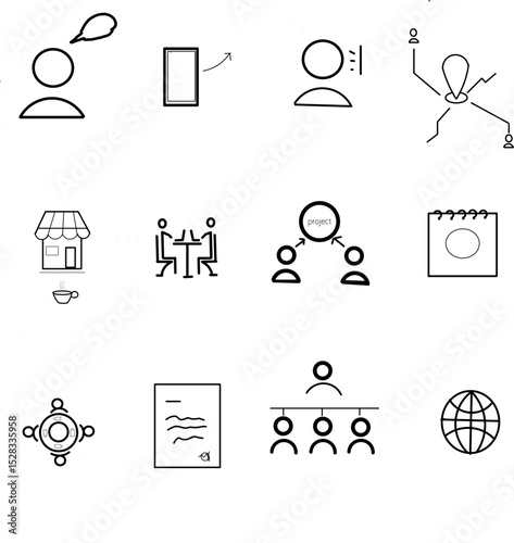 business icons set