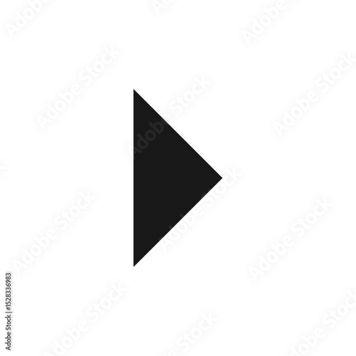 Free Download A simple black right pointing arrow displayed against a plain white background in a minimalist style - GFXLoad