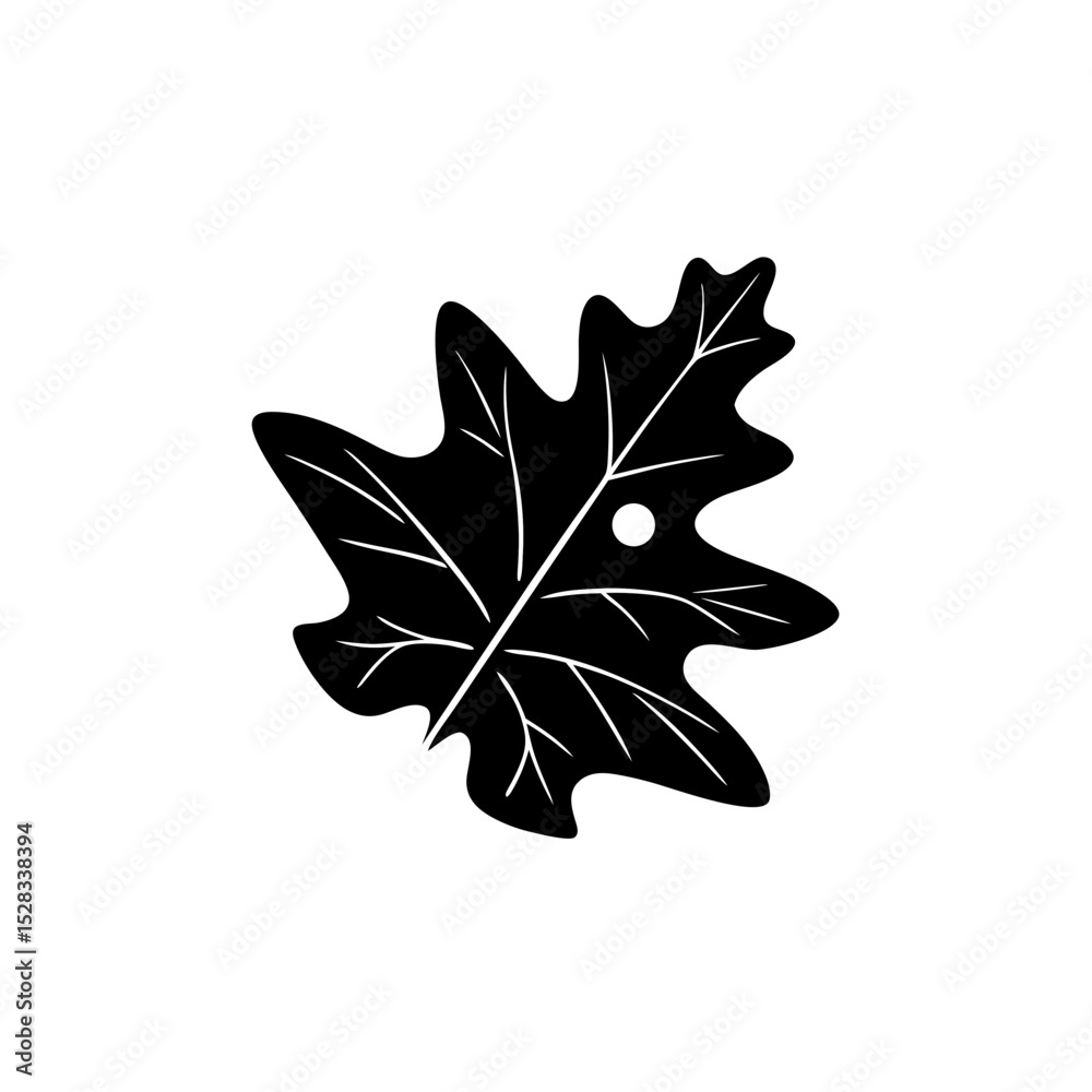 Fototapeta premium creative and simple minimal details Outline Maple leaf icon vector 
