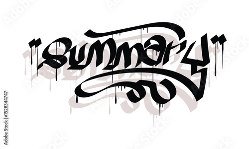 SUMMARY graffiti tag style design