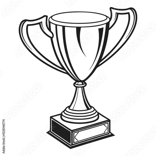Classic champion award winning trophy cup