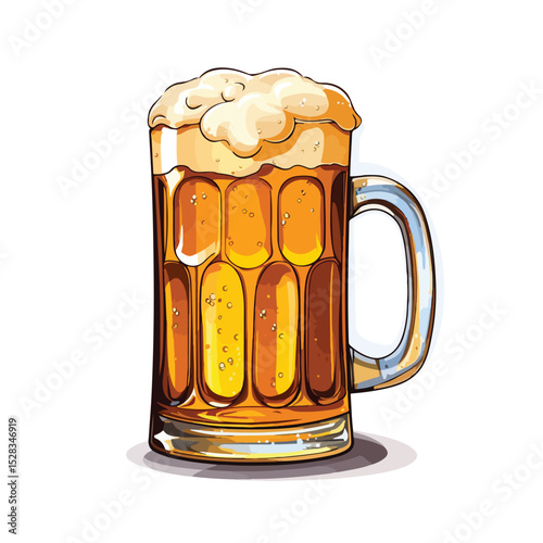 Premium Quality Beer Icon Vector Illustration for Bar and Brewery Logos