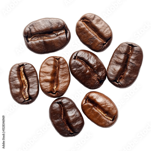Wallpaper Mural Coffee Beans isolated on a white background
 Torontodigital.ca