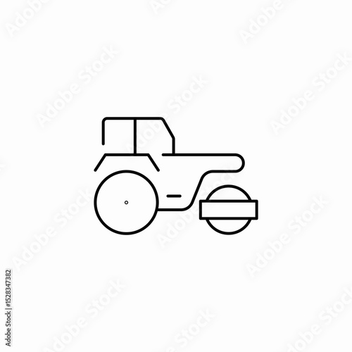 asphalt truck icon sign vector