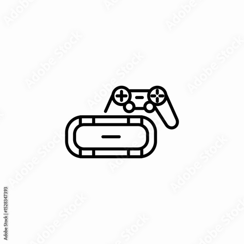 augmented reality game icon sign vector