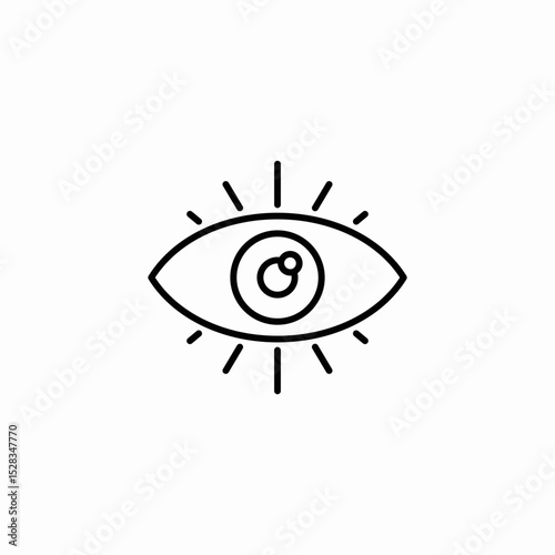 bright vision icon sign vector