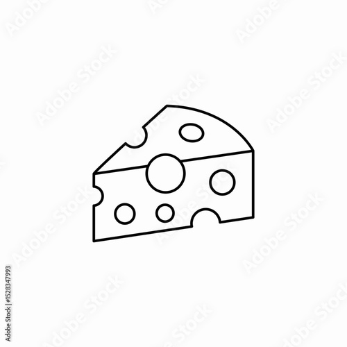 cheddar cheese icon sign vector