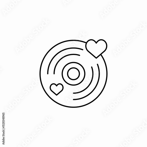 favorite music icon sign vector