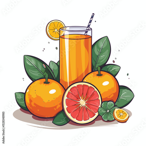Vibrant Tropical Fruit and Juice - Refreshing and Exotic Fruit Photography for Marketing Collateral and Food Blogs
