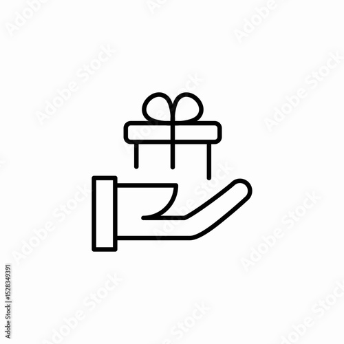 gift offer icon sign vector
