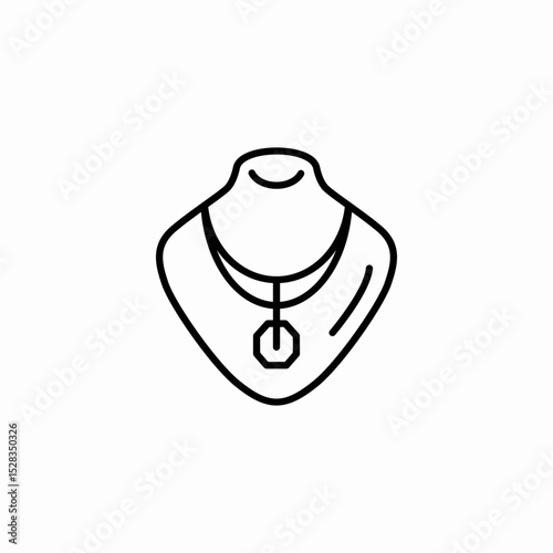 layered pendant icon sign vector