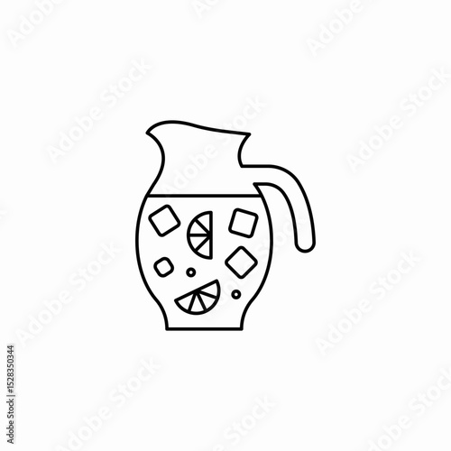 lemonade glass icon sign vector