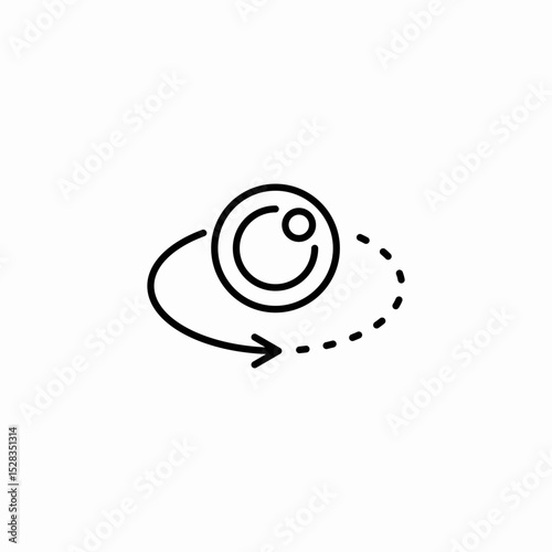 perpetual motion circle icon sign vector