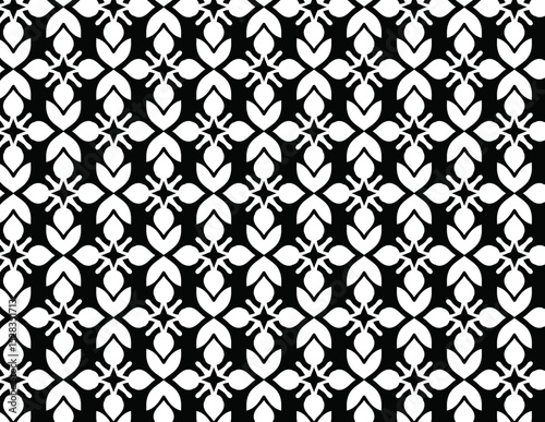 Geometric Fleur-de-lis Pattern