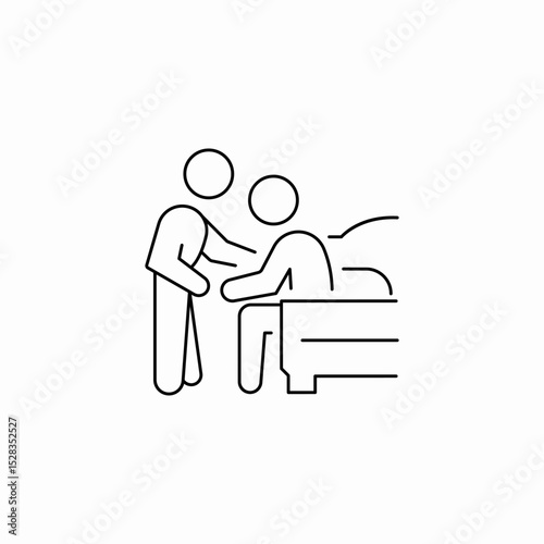 support nurse icon sign vector