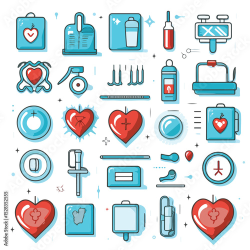 Professional Medical Icon Set Design for Healthcare Websites and Marketing Collateral