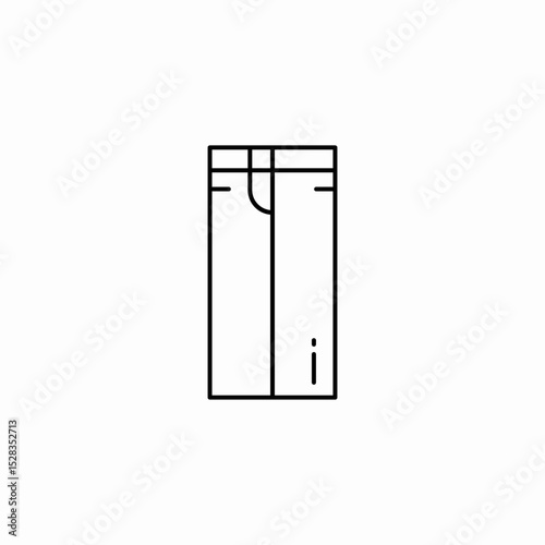 trousers pant icon sign vector