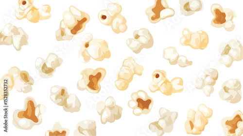 Colorful and Vibrant Popcorn Vector Illustration for Design Projects