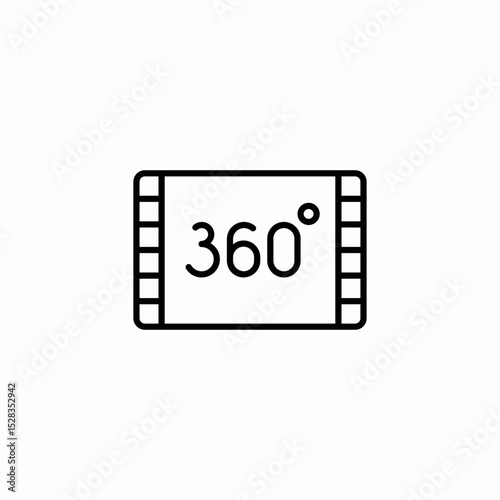 virtual tour icon sign vector