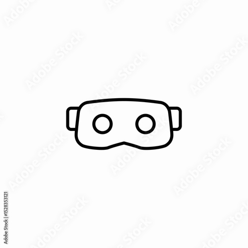 vr headset icon sign vector