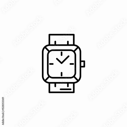 wrist watch icon sign vector