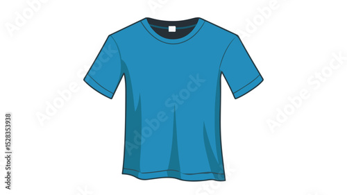 Modern T-shirt Icon Vector Illustration for Apparel Designs and Prints