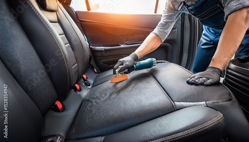 restoring leather seat upholstery car interior detailing
